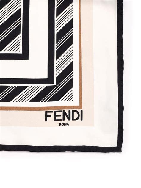 foulard fendi roma|Fendi Roma Stripes foulard.